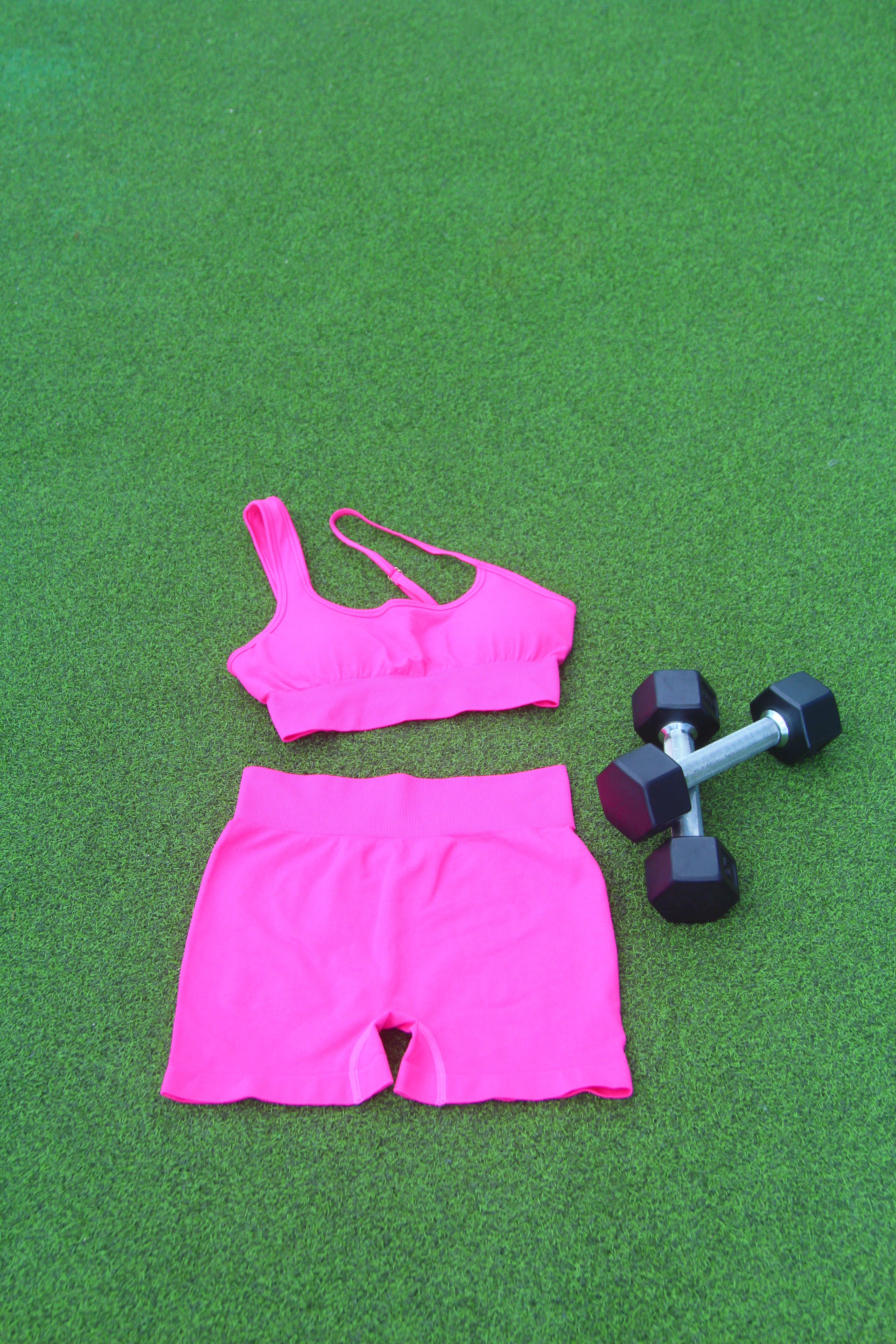 Stamina Activewear Set Dark Pink