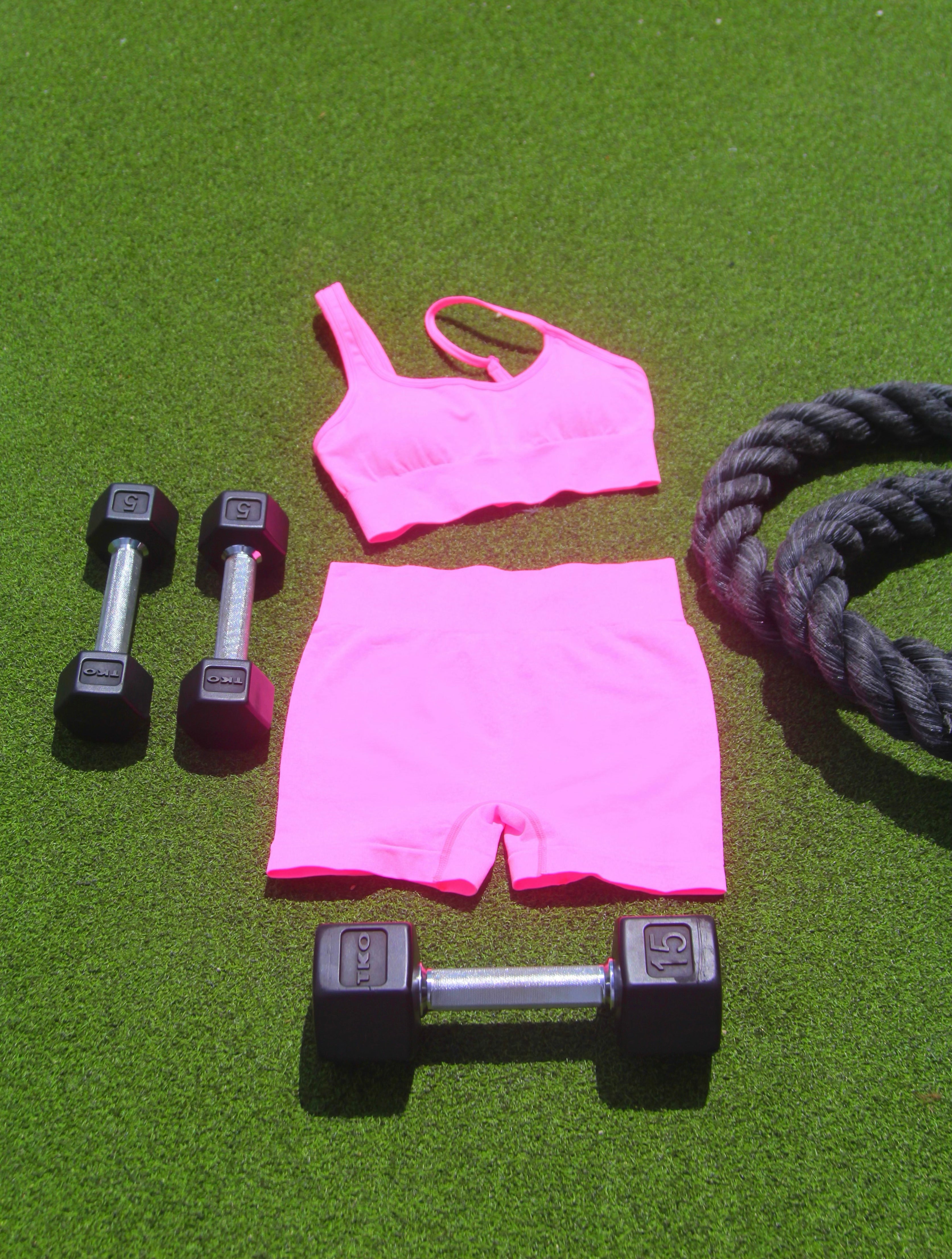 Stamina Activewear Set Hot Pink